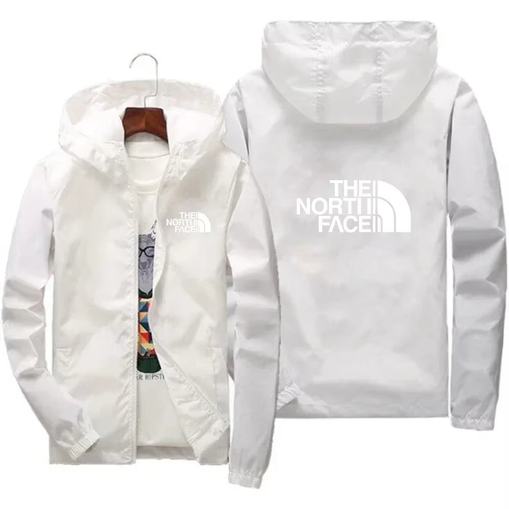 2025 Men'S Fashion Windproof Zipper Hooded Jacket Casual Outdoor Sportswear for Streetwear Running and Daily Comfortable Wear