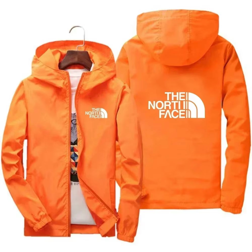 2025 Men'S Fashion Windproof Zipper Hooded Jacket Casual Outdoor Sportswear for Streetwear Running and Daily Comfortable Wear