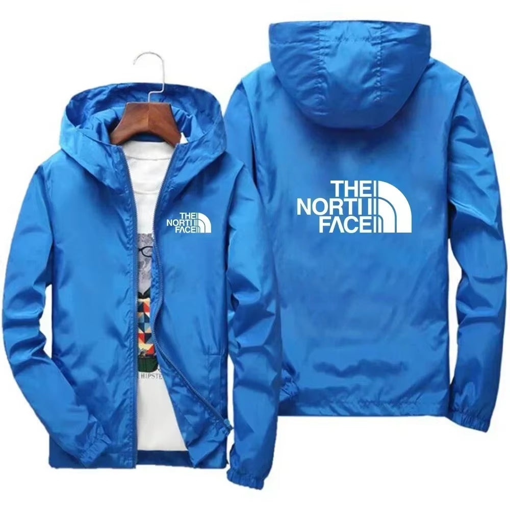 2025 Men'S Fashion Windproof Zipper Hooded Jacket Casual Outdoor Sportswear for Streetwear Running and Daily Comfortable Wear
