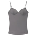 Sleeveless Crop Tops for Woman Corset Camisole Brown Top Women Bodycon Backless Sexy Tops with Straps Bustier Tank Tops