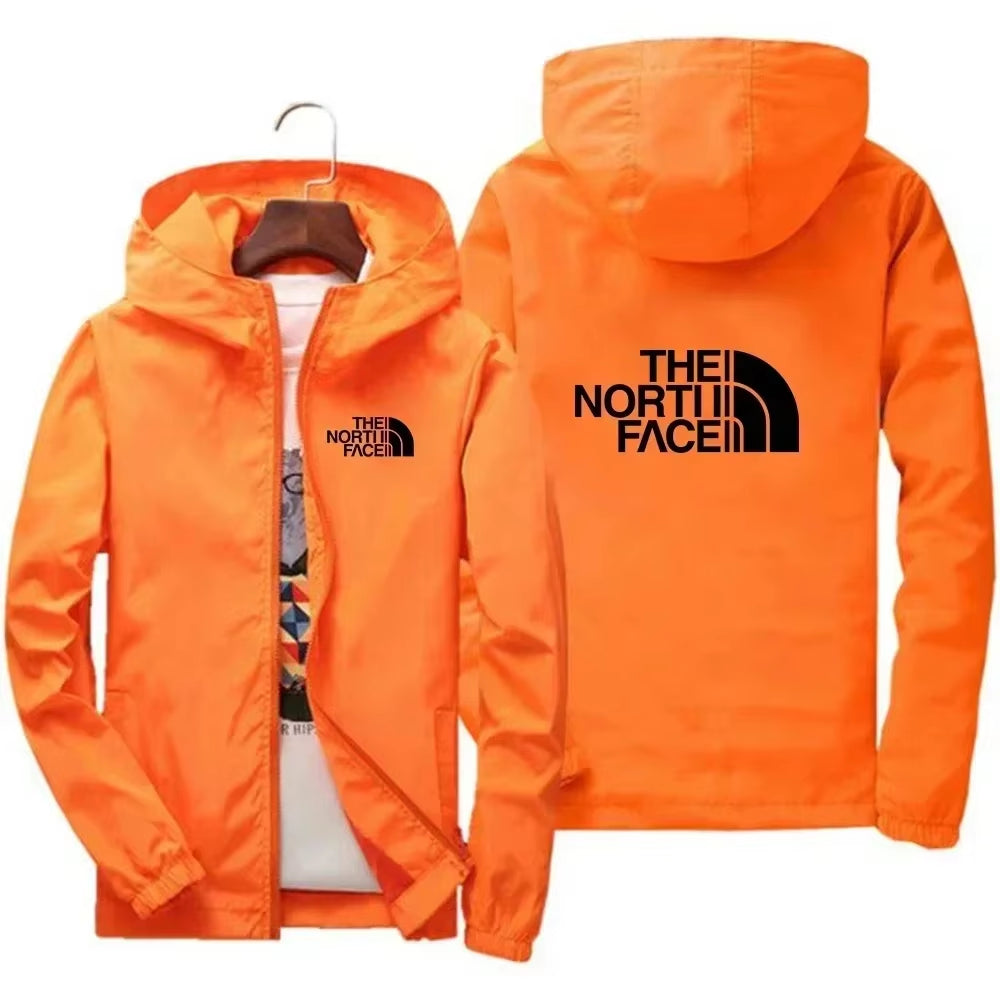2025 Men'S Fashion Windproof Zipper Hooded Jacket Casual Outdoor Sportswear for Streetwear Running and Daily Comfortable Wear