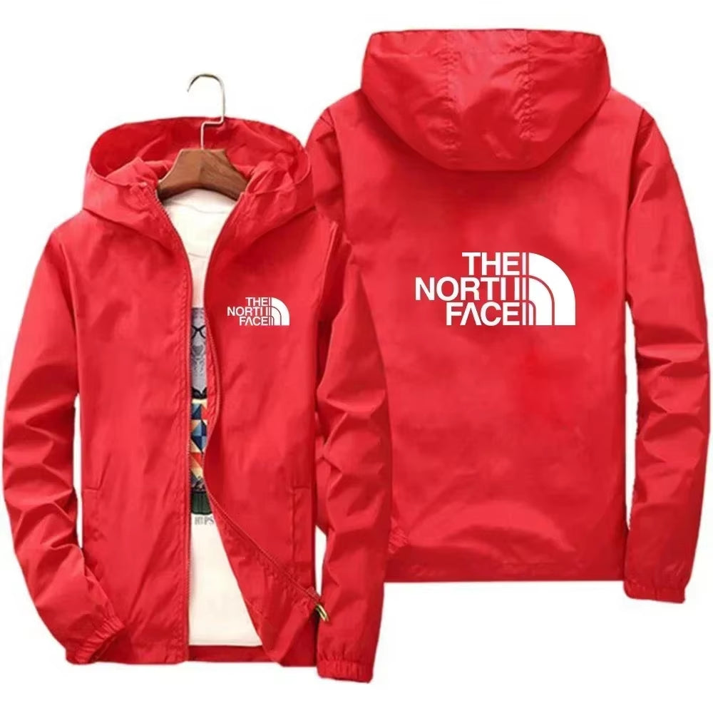 2025 Men'S Fashion Windproof Zipper Hooded Jacket Casual Outdoor Sportswear for Streetwear Running and Daily Comfortable Wear