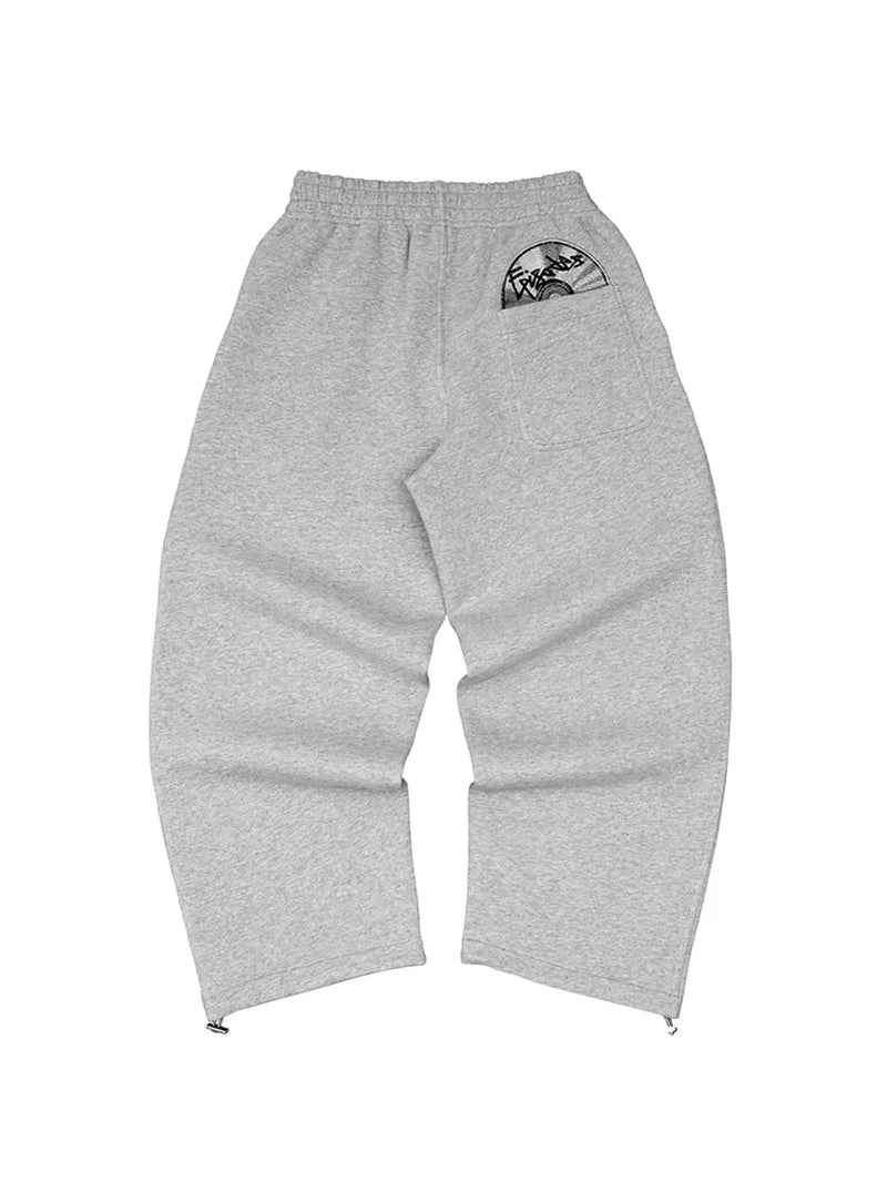 2026 Trendy High Street Retro Casual Streetwear Men'S Sports Suit Y2K Harajuku Embroidered Hoodie Men Hip-Hop Loose Sweatpants
