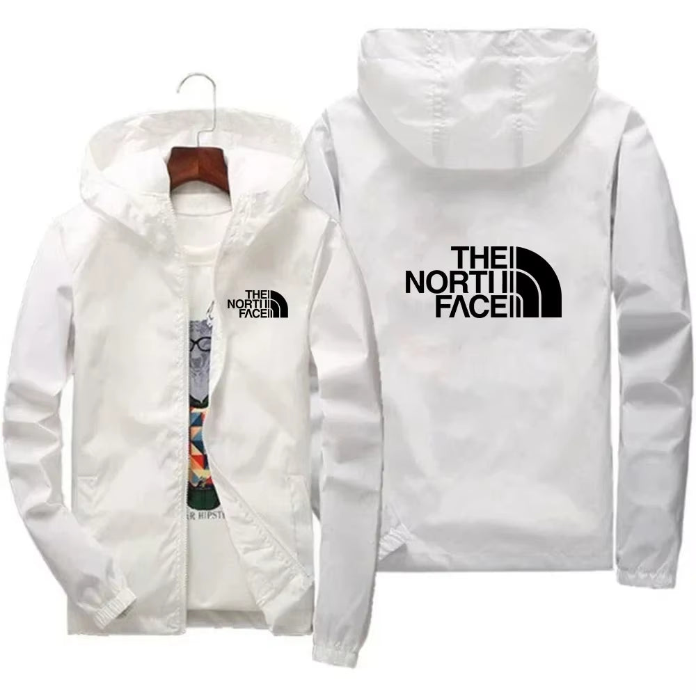 2025 Men'S Fashion Windproof Zipper Hooded Jacket Casual Outdoor Sportswear for Streetwear Running and Daily Comfortable Wear