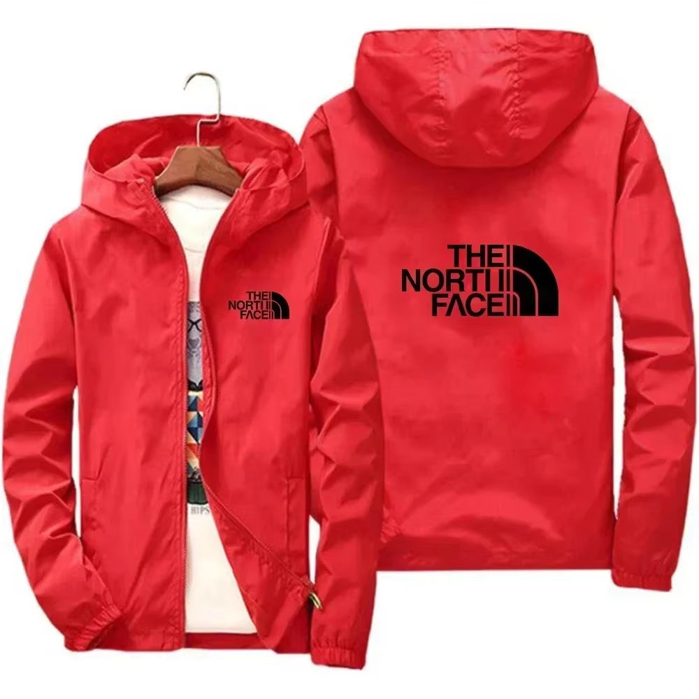 2025 Men'S Fashion Windproof Zipper Hooded Jacket Casual Outdoor Sportswear for Streetwear Running and Daily Comfortable Wear